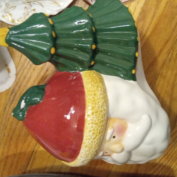 Debbie Mumms Vintage Sakura Santas Cookie Jar - Picture 8 of 12